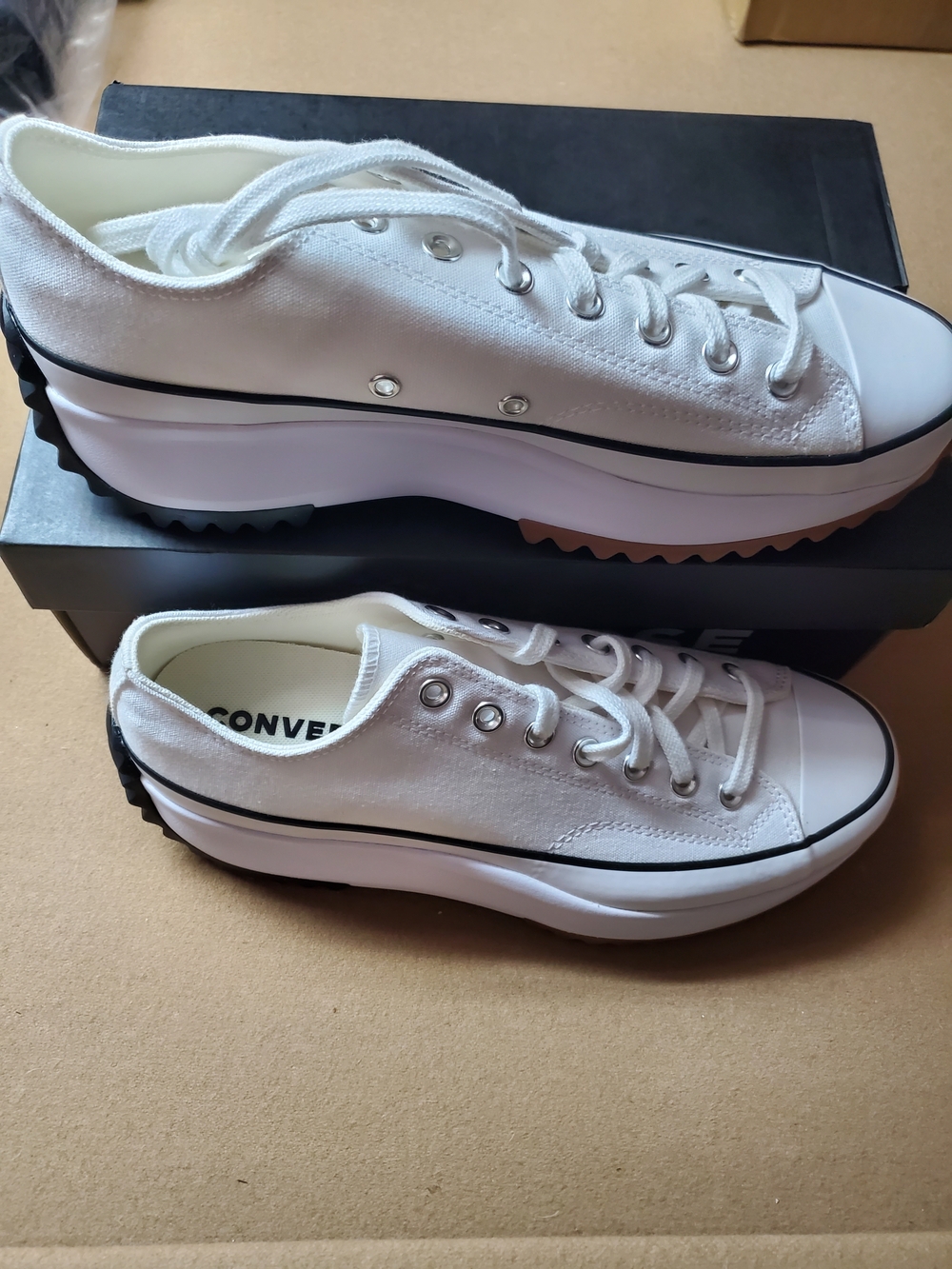 Converse White Platform Low Top Women's Sneakers